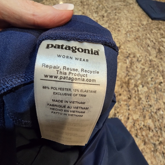 Patagonia Women's Athletic Shorts - Blue - Picture 10 of 11